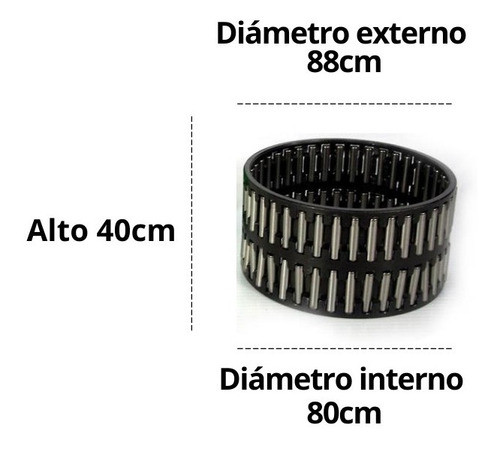 Rodamiento Pesaro 80x88x40cm Caja Zf Rodillo De 3ra 1