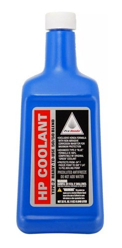 Líquido Refrigerante Moto Pro Honda Mezcla 50/50 0
