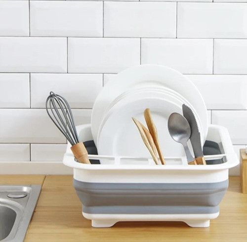 Secaplatos Plegable Practico Escurrido Cocina Escurridor 1