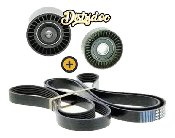 Kit Correa + Tensores Poly V Skf  Peugeot 206 1,4 1