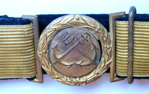 Antiguo Cinturon Prefectura Argentina Uniforme De Gala 1