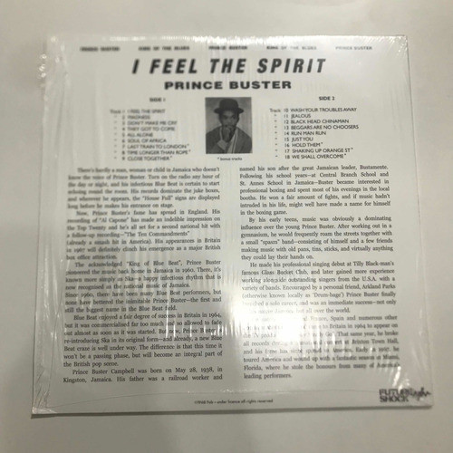 Lp- Prince Buster ( I Feel The Spirit ) 1