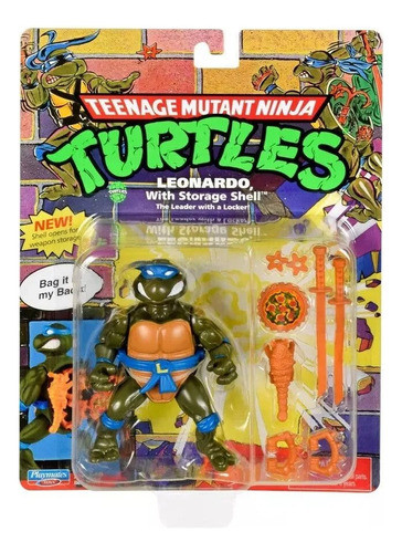 Tortugas Ninja Figura Articulada 10cm Leonardo Coleccion Edu 0