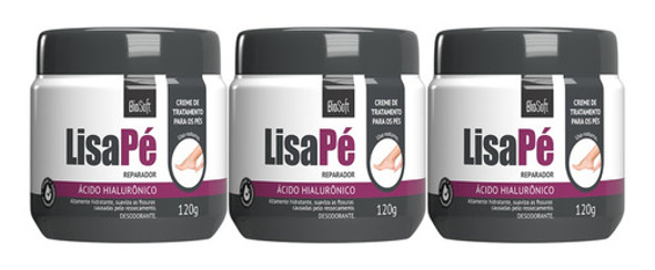 Creme Lisa Pé Ácido Hialurônico 3 Unidades 0 Creme Lisa Pé Ácido Hialurônico 3 Unidades 0