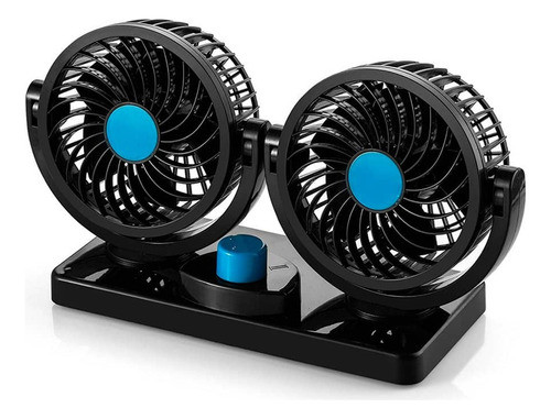 Ventilador Doble 24v Camion - 4'' 15w Universal Ajustable 0