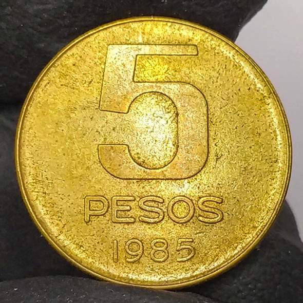 Argentina 5 Pesos 1985 Antigua Moneda De Colección 0
