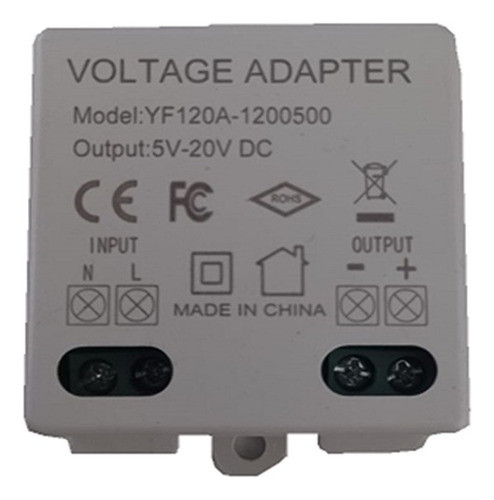 Adaptador De Voltaje - Fuente 110 / 220 V Ac / 12 Vdc 500ma 0