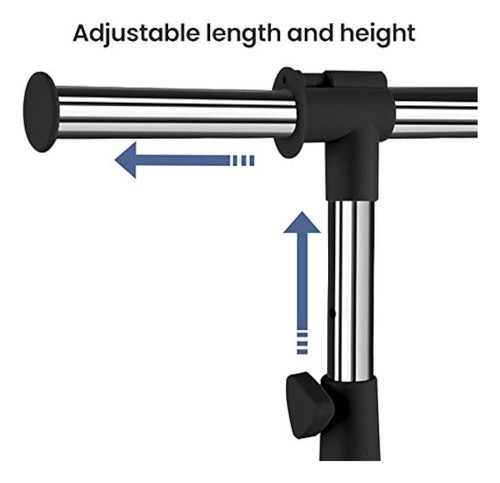 Liamee Perchero Independiente Con Ruedas, Perchero Y Organiz 1