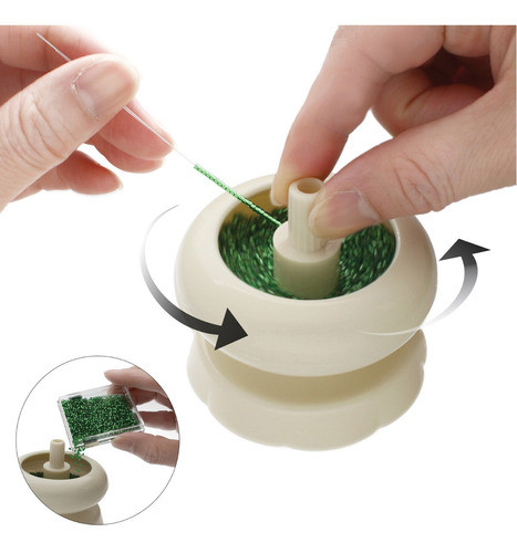 Kit Agujas + Mostacillero Chico Plastico The Beadsmith 1