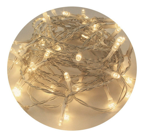 Guirnalda Led 2 Metros Luz Calida  X 10 Luces Con Pilas 0