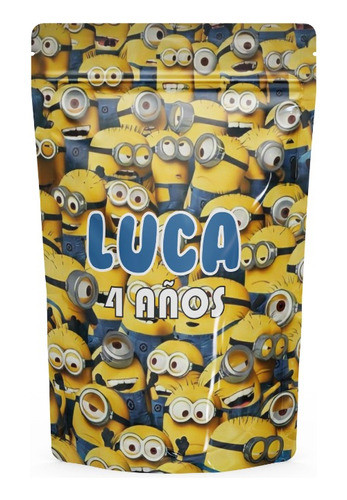 Bolsas Golosineras Souvenir Personalizadas Minions X10 0