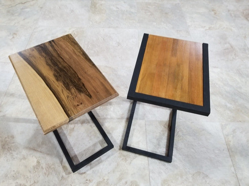 Mesita De Arrime Estilo Industrial 0