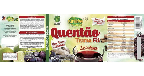 Quentao Termo Fit Instantaneo 300g - Unilife 1