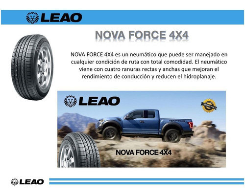 Cubierta 225/65/17 Leao Nova Force 4x4 1
