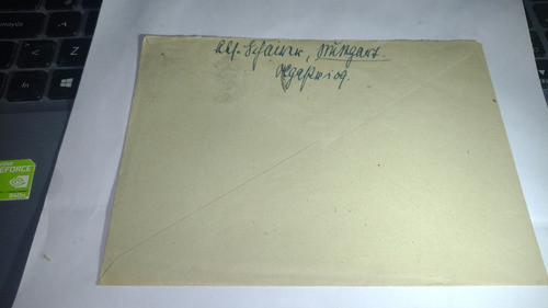 Alemania Sobre Estampilla 3er Reich  Circulada 1943 Muy Buen 1