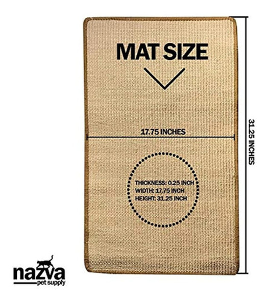 Alfombra Grande Nazva Rascador De Gatos - 32 Rr X 17 Rr - Ra 1