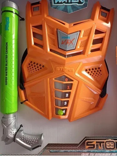 Pistola Lanza Agua Con Chaleco / Pechera - Power Max Water 1