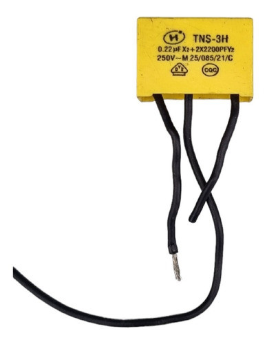 Capacitor Polipropileno 0,22uf Tns -3h Pack X5 Nuevos 0
