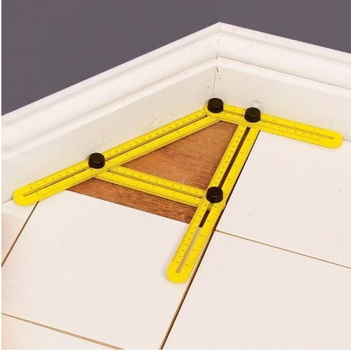 Régua Medidora Multi Ângulo Esquadro Métrica Ajustável Nova 1