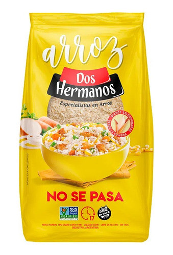 Arroz Parboil Dos Hermanos De 1kg X10unidades 0