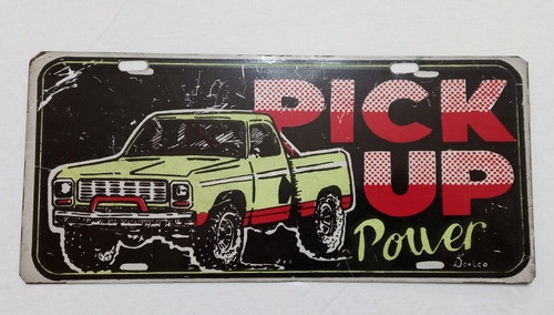 Chapa Patente Retro Decorativa Auto Decada Del 80 0