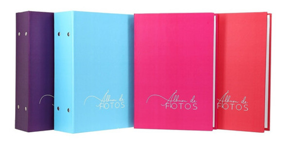 Kit 4 Álbuns De 500 Fotos Cada, 10x15cm Vários Modelos Cores 0