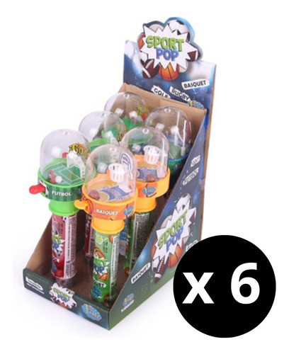 Chupetin Caramelo Sport Pop X 6 Fun Candy Golosina Cotillon 1