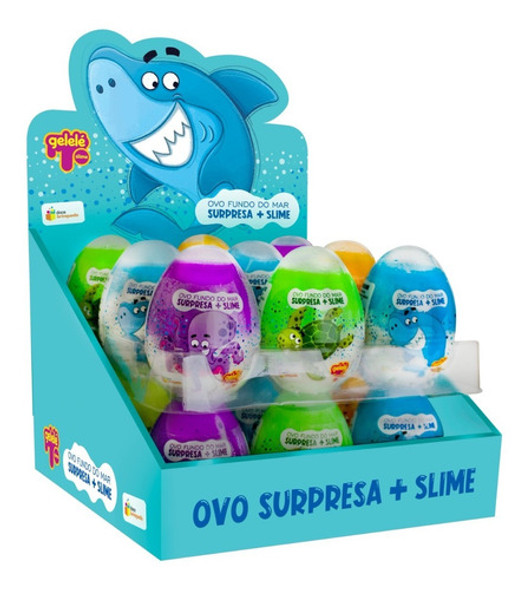 18 Und Ovo Surpresa Slime Fundo Do Mar 140g - Doce Brinquedo 0