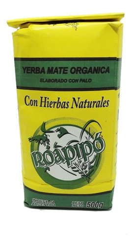 Yerba Mate Organica Roapipo C/hierbas 6 X 500 Gr 0