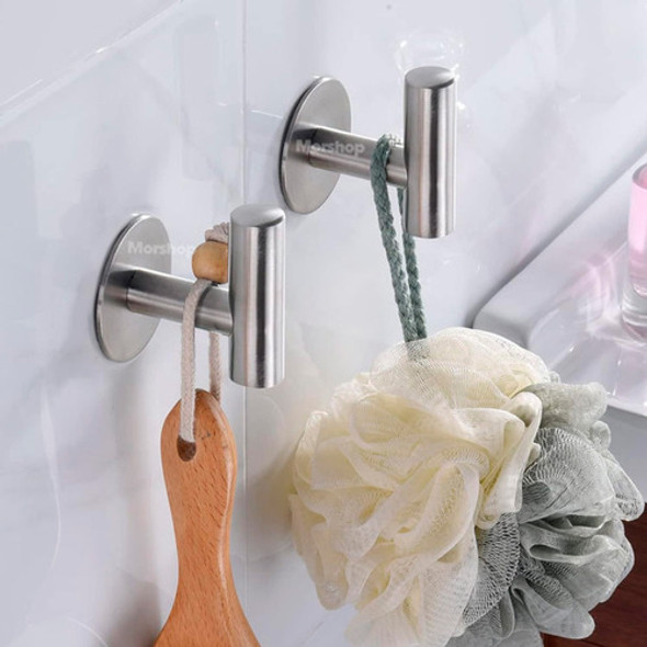 Perchero Adhesivo Percha Gancho Baño Acero Inox. Reforzado 1