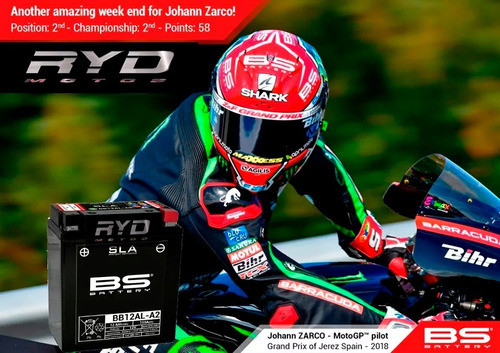 Batería Bb12al-a2 Yb12al-a2  Honda Cb 650 - Bs Battery Ryd 1