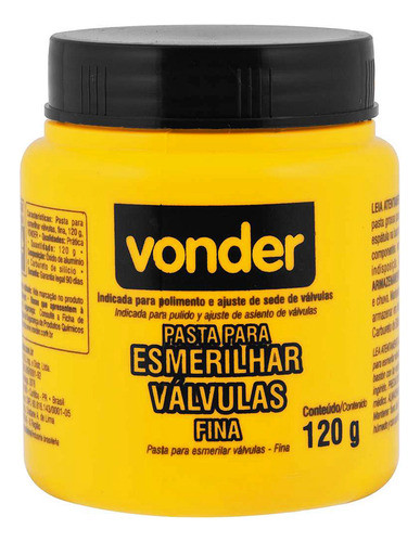 Graxa Para Esmerilhar Válvulas Fina 120g Vonder 1298120000 0