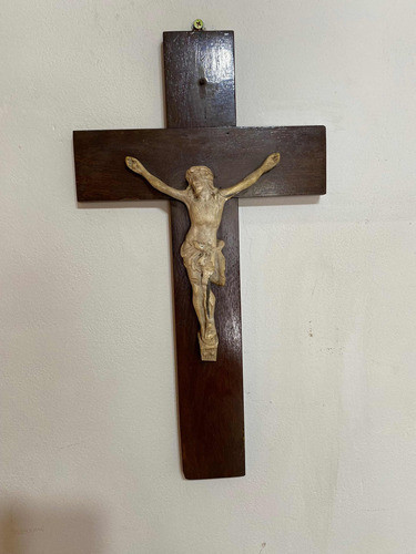 Cristo Cruz De Madera Para Colgar Cristo Roto 0