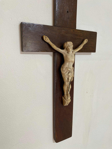 Cristo Cruz De Madera Para Colgar Cristo Roto 1