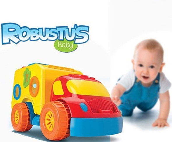 Brinquedo Educativo Pedagogico Carrinho Robustus Divertoys 1