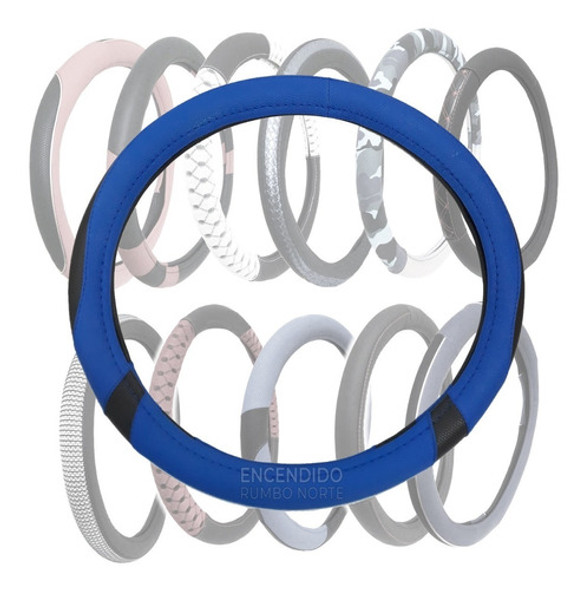 Funda Cubre Volante 38 Cm Combinado Simil Cuerina Auto 0