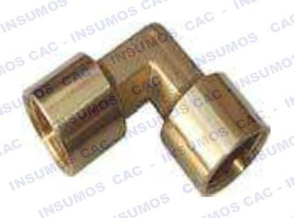 Conector Codo Bronce Rosca Hembra 1/4 Fel-04 1