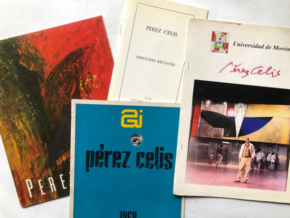 Perez Celis - Lote X 4 Catalogos - Uno Firmado 0