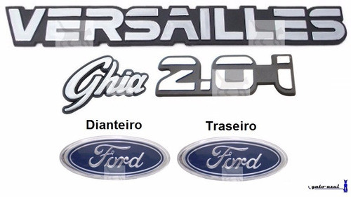 Kit Emblemas Versailles 2.0i Ghia - Modelo Original 0