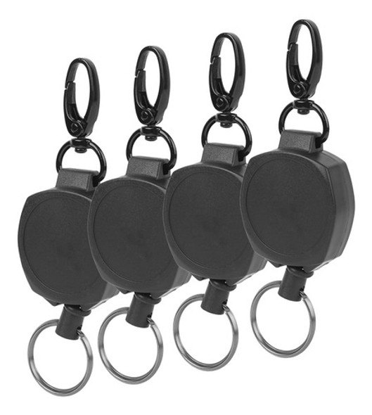 4 Peças De Chaveiro Retrátil Antiperdido Para Caminhada, Aca 0