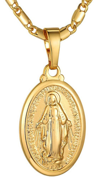 Goldchic Jewelry Colar Com Pingente De Ouro Abençoado Nossa 0