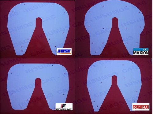 Plato Enganche Antidesgaste Grilon Para Jost C/kit Montaje 1