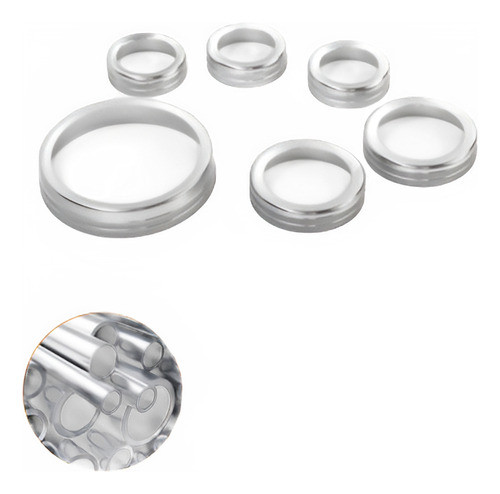 6pcs. Perillas De Tablero Para Ford Bronco 2021-24_plateado 0