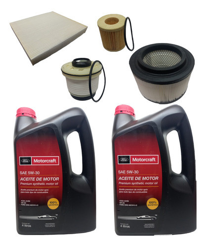 Kit De Filtros Ford Ranger 3.2 / 2.2 Tdci + Motorcraft 5w30 0