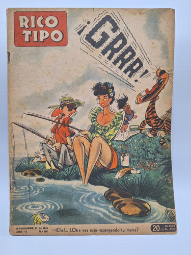 Antigua Revista Rico Tipo 1946 Año I I I N°106 Humor Le309 0