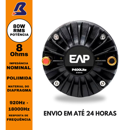 Driver Corneta Eap P400 Lite Ti Titanium Poliimida 80w 1