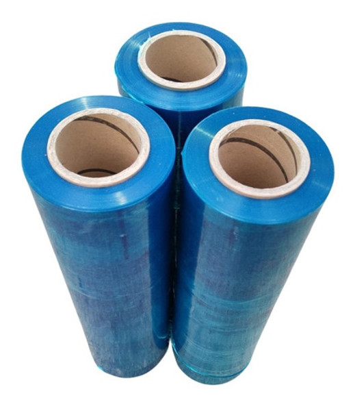 Nylon Film Stretch Azul Para Embalar Paletizar Bobina X 3u. 0 Nylon Film Stretch Azul Para Embalar Paletizar Bobina X 3u. 0