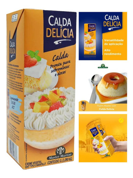 Calda Pronta Doces E Sobremesas Delícia Master Martini 1l 1