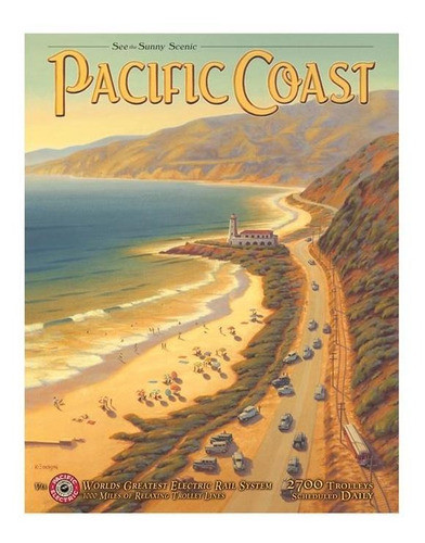 Placa Metálica Decorativa Pacific Coast - Rossi 0