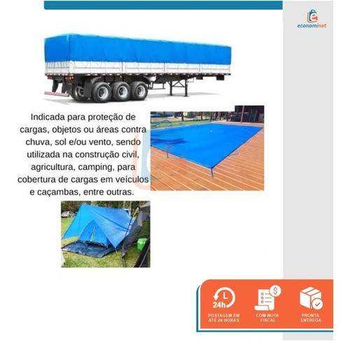 Lona Carreteiro 3x2m Multi Uso 105g/m Impermeável Uv Starfer 1
